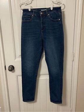 LOFT Women’s 8 Dark Wash High-Rise Skinny Mom Jeans